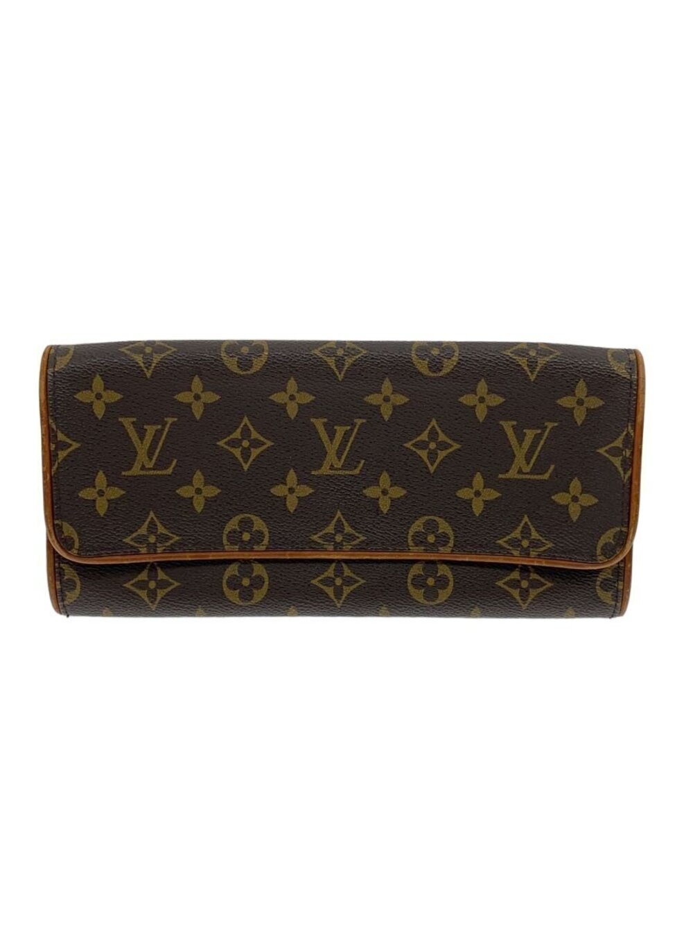 Louis Vuitton Monogram Pochette Twin bag brown coated canvas